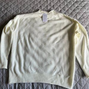 New With Tags Made with Love Cream Sweater Size XL